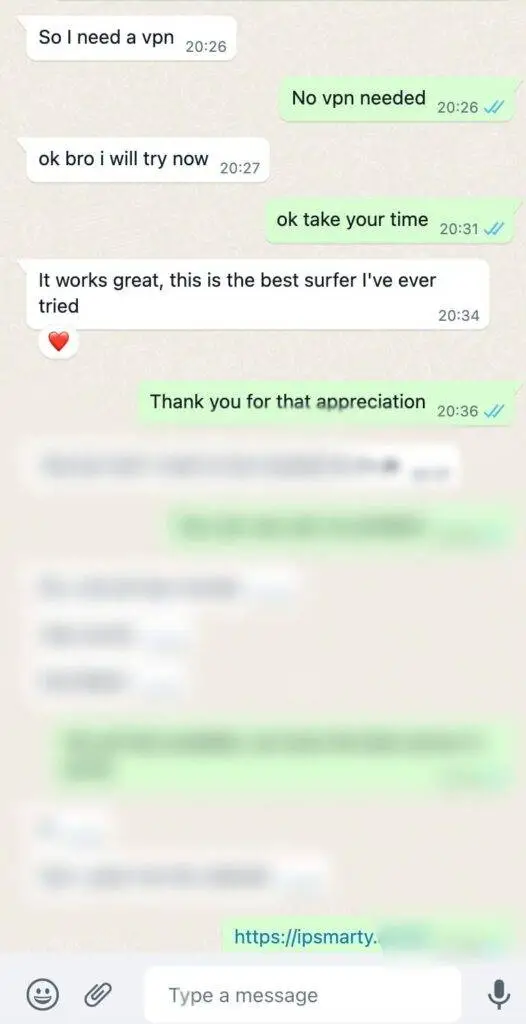 WhatsApp Testimonial